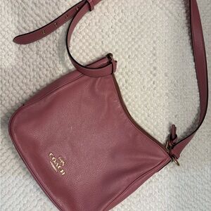 Coach Rose Leather Shoulder Bag